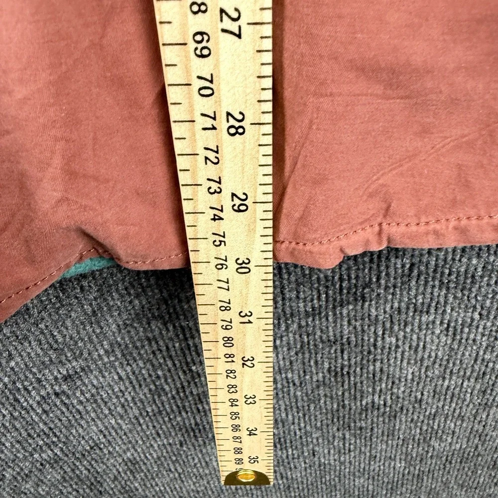 Eddie Bauer Shacket Mens XL Salmon Pink Fleece Lined Outdoor Utility Shirt Jacke